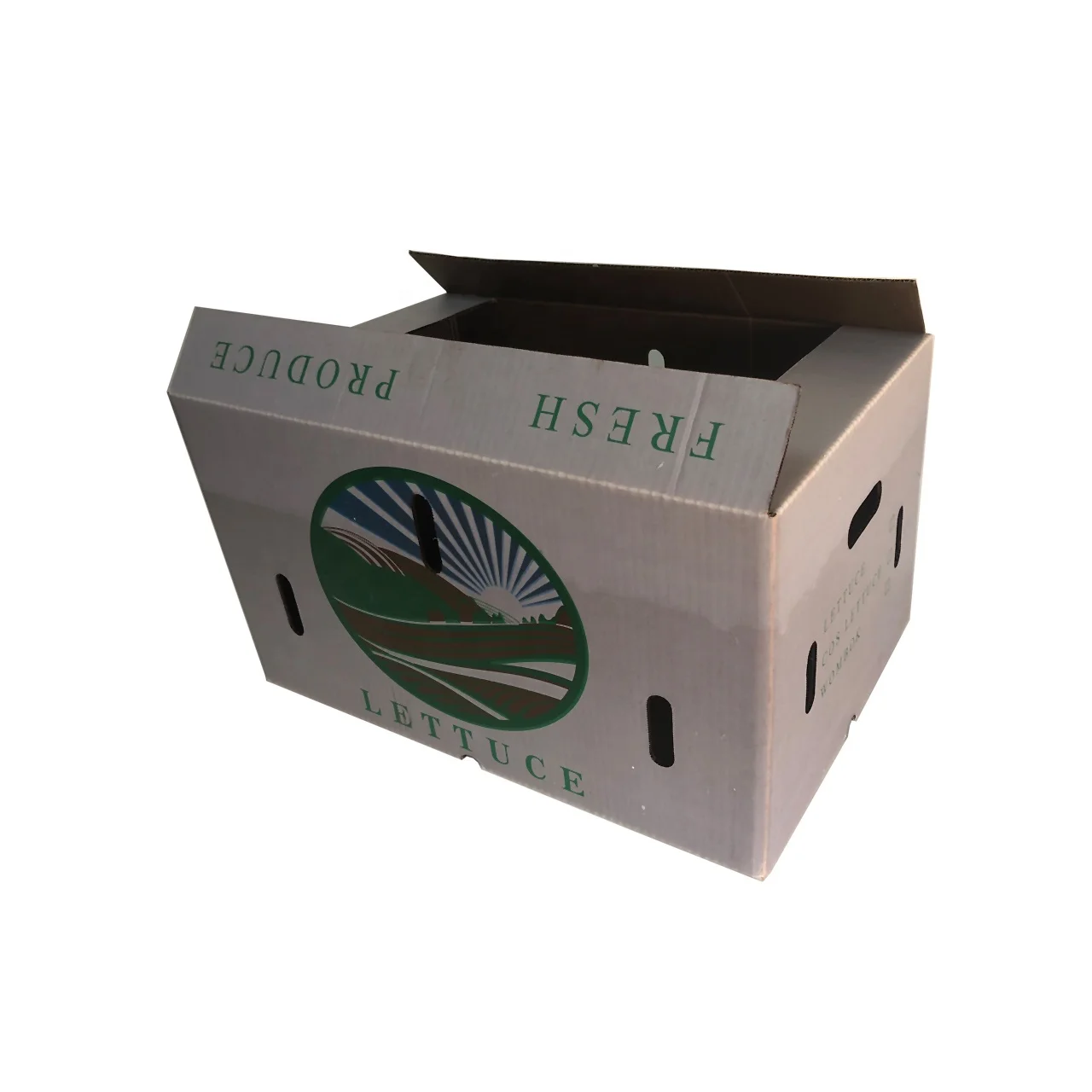 Waterproof cardboard wax shipping box for vegetable corrugated cardboard waxed  vegetable carton
