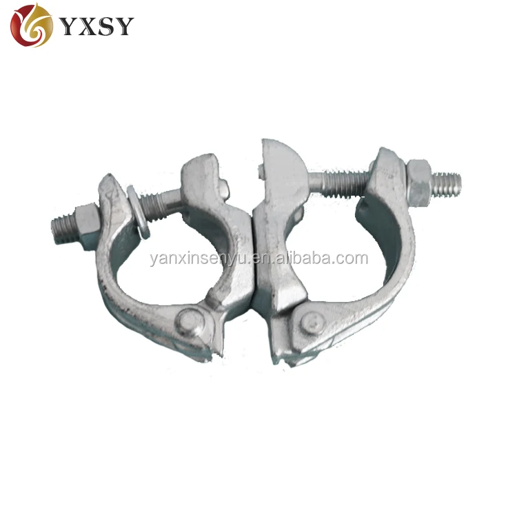 Forged steel scaffolding fixed right angle beam clamp girder coupler