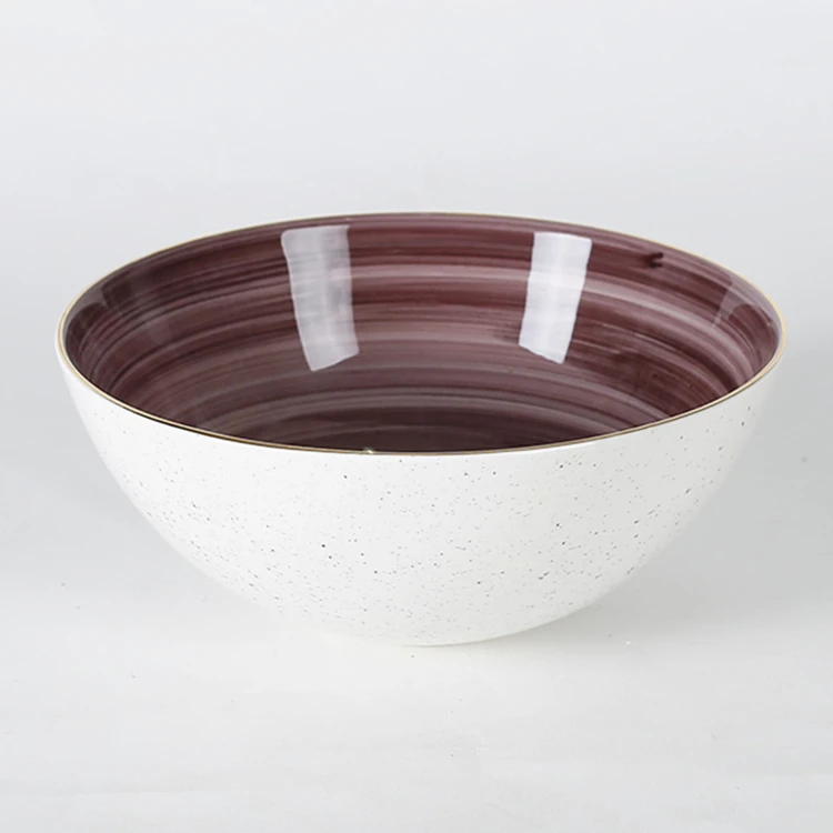 
Home goods bulk various color flat purple spiral 7.5 inch cheap ceramic plate with gold edge 