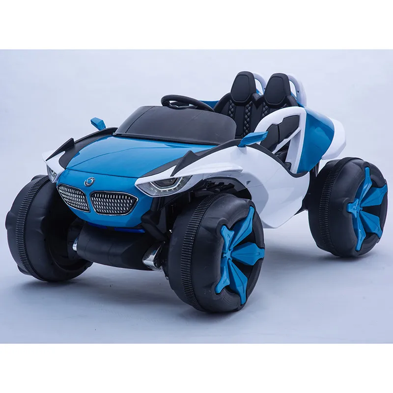 hotsale 12V kids rid on toy car with LED lights and plastic wheels