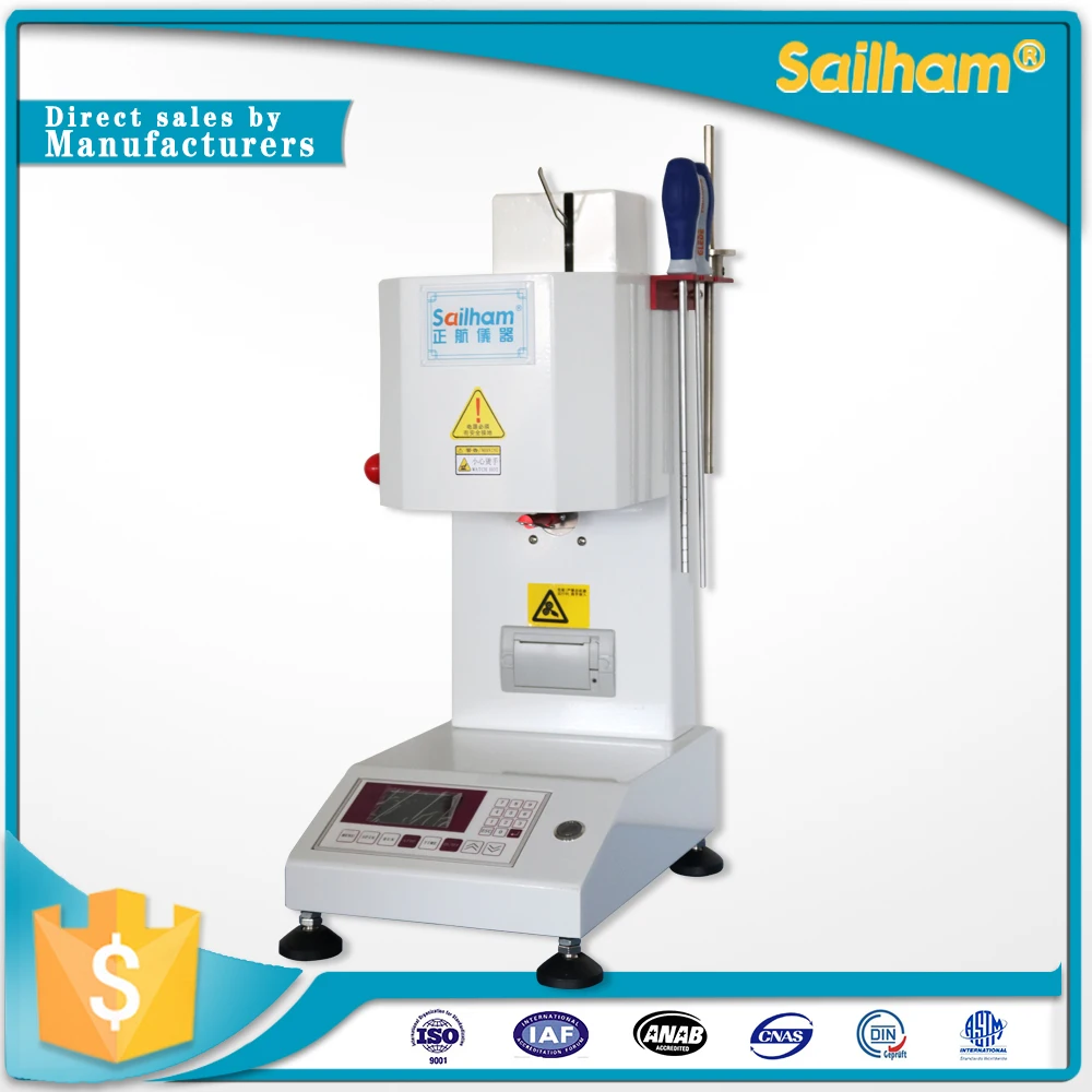 Лабораторные испытания текучести расплава тестер index MFi