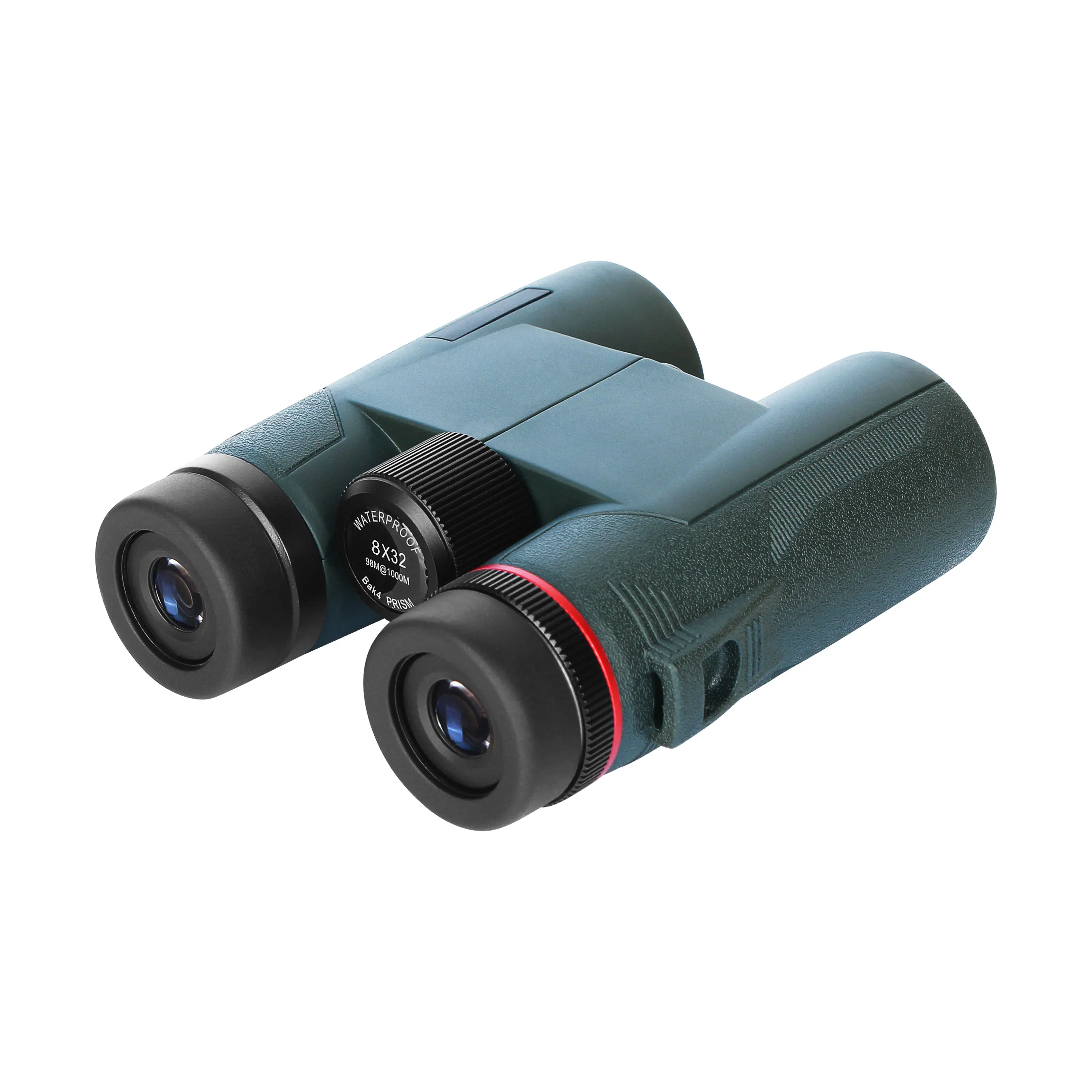(BM-7212A) High Power New Design 8X32  waterproof Long Distance Hiking FMC Lens BAK4 Prism Outdoor red ring binoculars