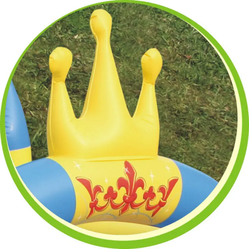 Small Castle Bounce Baby Gym Toy-8303 Crown Jumping PVC Castle