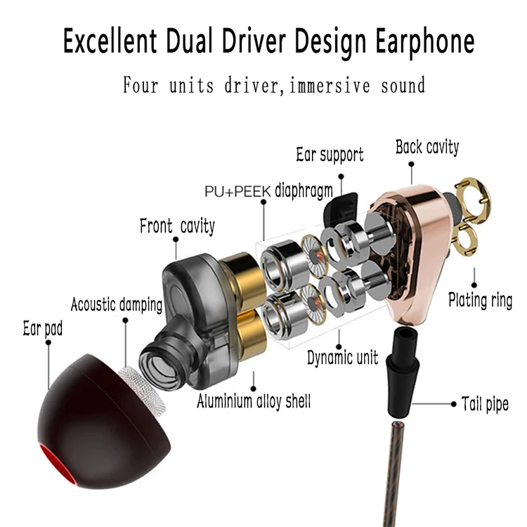 Оптовая продажа профессионального качества стерео провод гарнитуры магнит металл-вкладыши спортивные наушники
