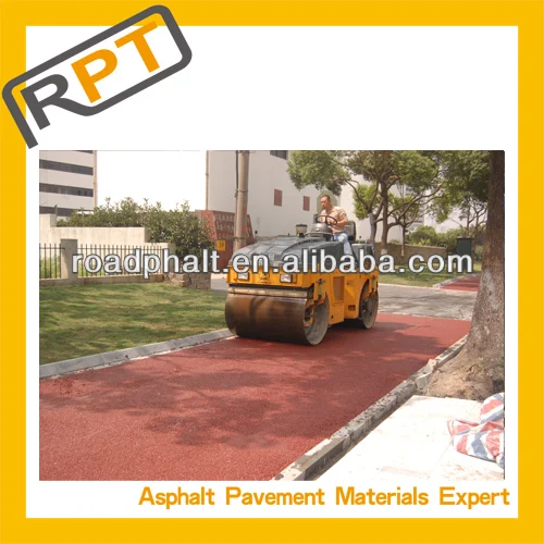 colored asphalt road