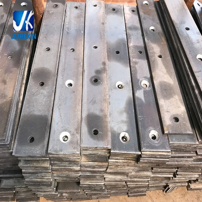 Hot dip galvanized steel fabricated flat bar with drilling holes