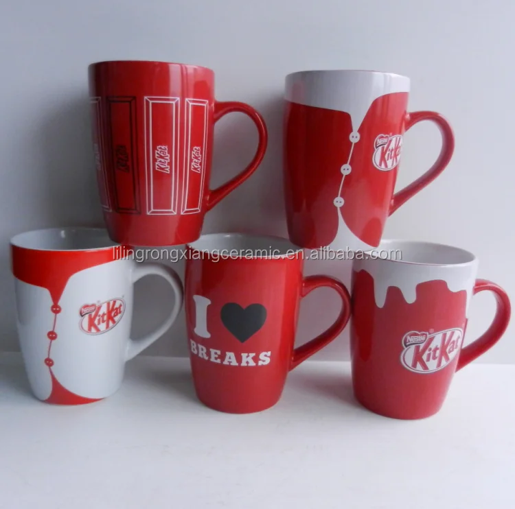 Coffee color glaze red mug customized  red mug dinnerware coffee mug