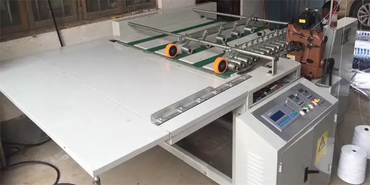 
Manual feeding PP plastic woven bag sewing machine 