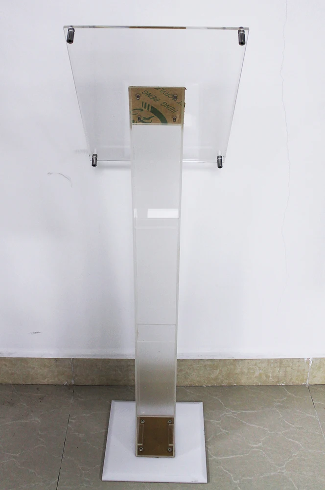 High Quality Acrylic Clear Acrylic POP Floor Standing Poster Display Sign Holder Stand for Hotel Trade show Exhibition