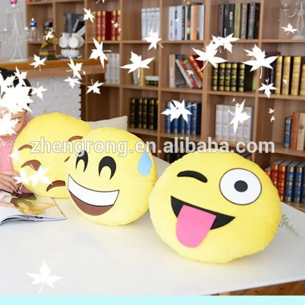 На заказ пользовательские плюшевые Emoji подушки для продажи