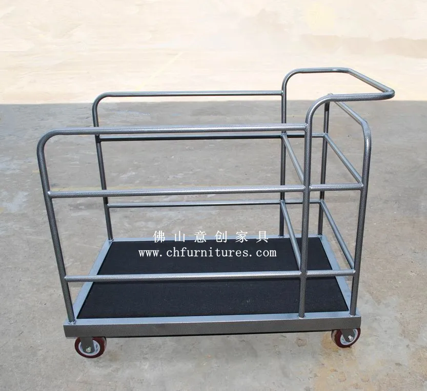 Рынок США прочный и крепкий танцпол тележка с черным ковер YC-0278