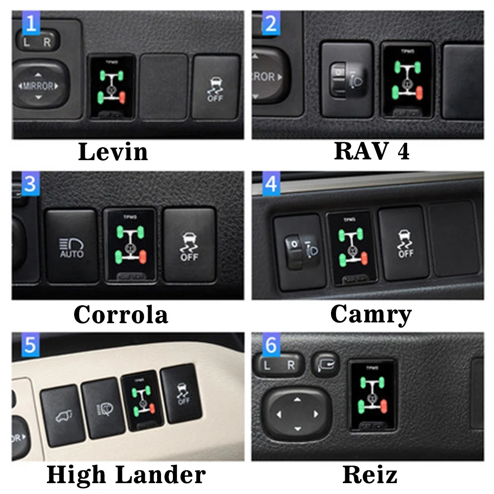 Prado Land Cruiser Fortuner Reiz OBD TPMS tire pressure monitoring system real-time intelligent monitoring OBD sensor free