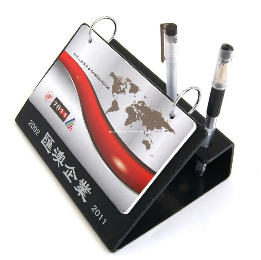 Custom Desk Calendar Printing Wholesale, Offset Printing OEM Design Spiral Binding Paper Calendar