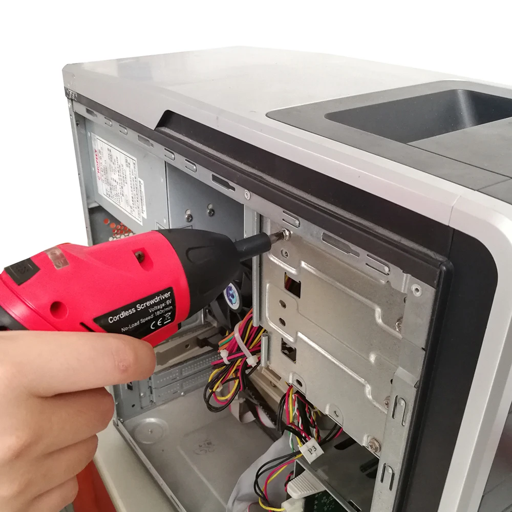 KCS615G-S11B 6V AA battery power cordless screwdriver tools set with soft grip DIY home use battery torque high quality wireless