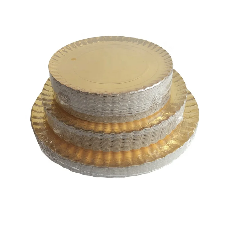 Food Safe Grease Proof Paper Cake Tray Birthday Cake Using Color Take Away Pizza Disposable Paper Plate