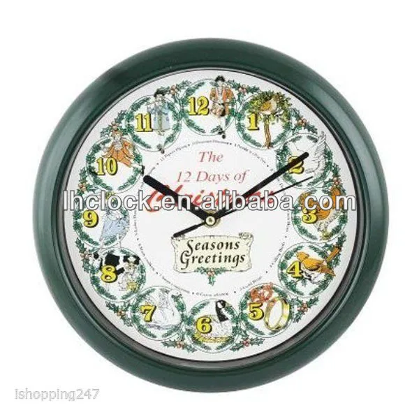 Рождественские музыкальные часы на 12