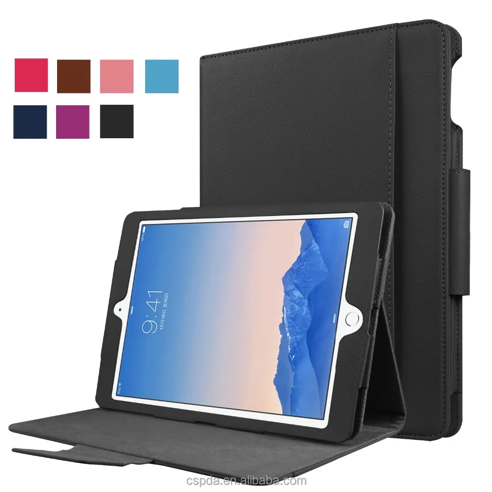 
Eco-friendly pu leather magnetic Stand Case Cover for ipad pro 9.7 inch tablet with machine frame 