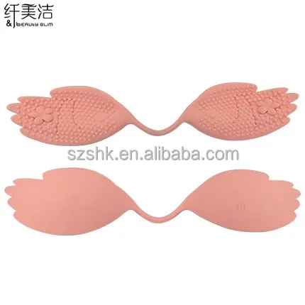 
Wireless Inserts chest nipple Enlarge Electric silicone breast enhancer 