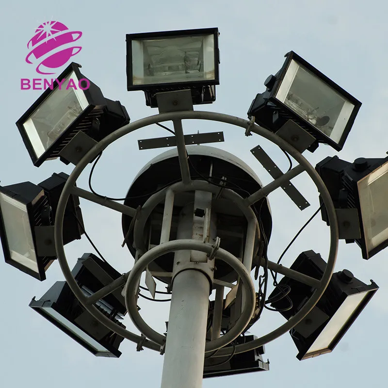 High quality cast iron high mast light pole