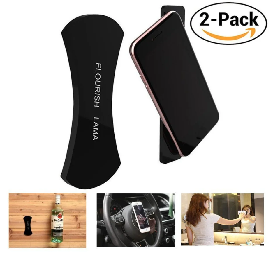 Rubber 360 car phone holder nano wall sticker flourish lama