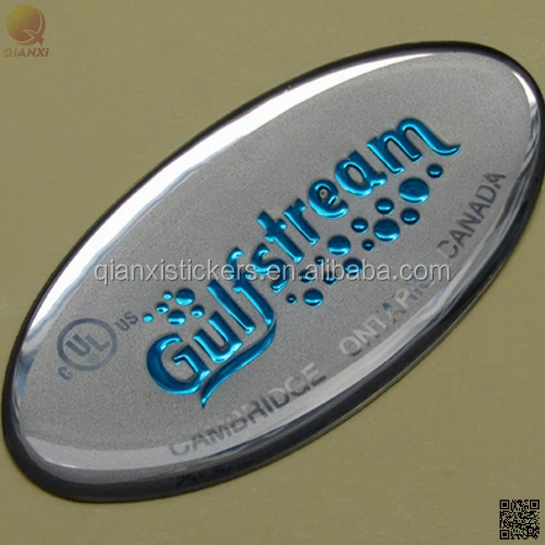 Manufacturer Direct Sales Custom Waterproof Decorative Sticker Crystal 3d Dome Gel Sticker