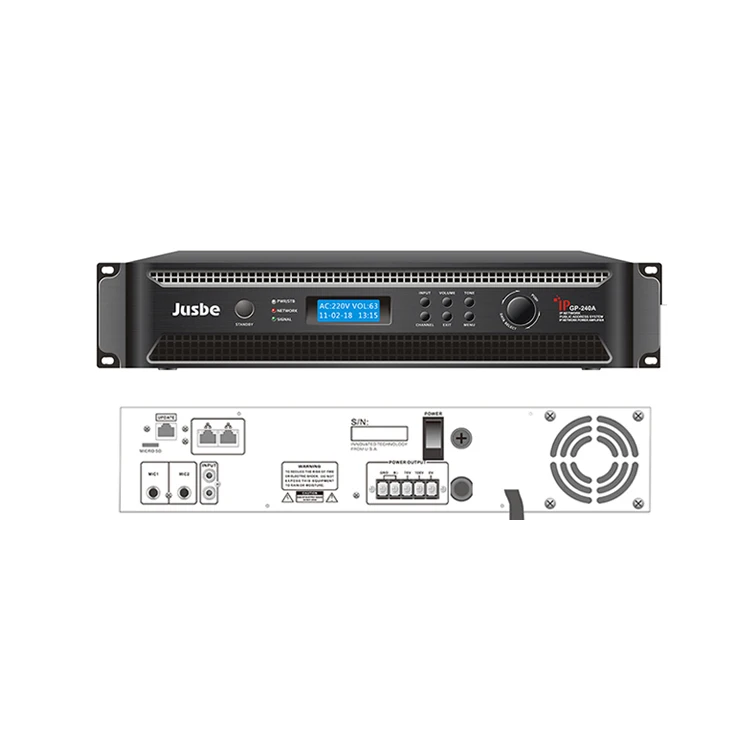 
PA system solution building 240W IP PA public Address system ip amplifier 