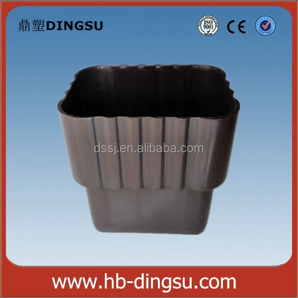 PVC roof gutter channel drop outlet for metal tile roof house drainage