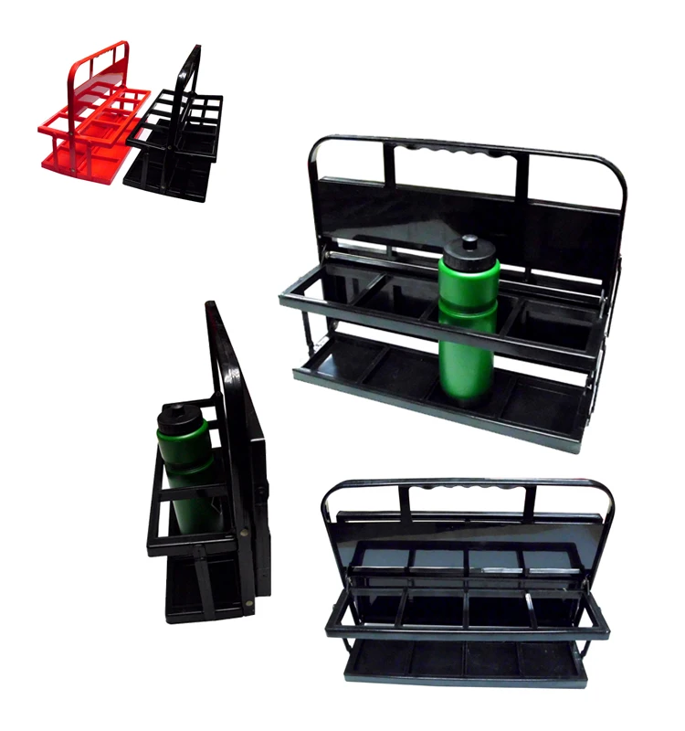 
custom logo large size plastic 8 Pack foldable water Bottle Carrier / ABS PP 8 bottles holder 