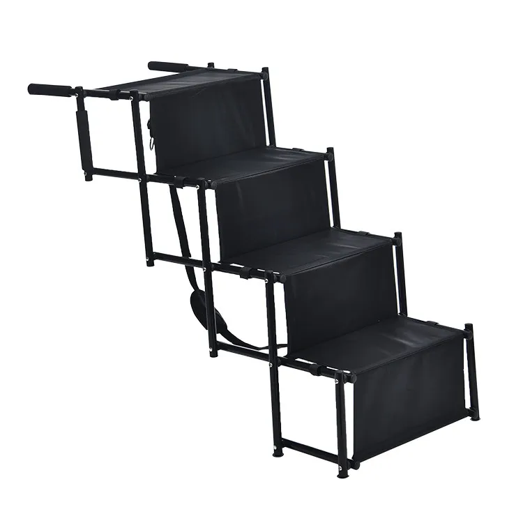 Lightweight Collapsible Accordion Portable Dog Steps for Cars SUV High Bed 4 Steps