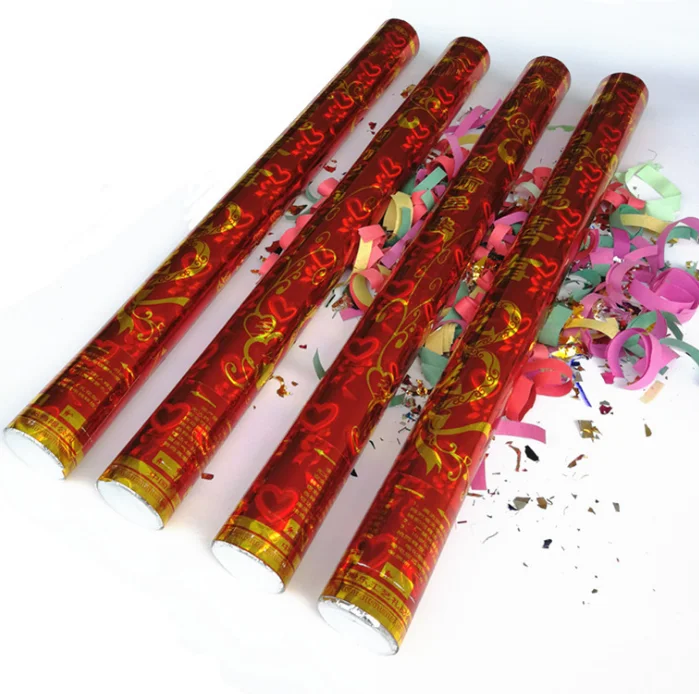 New design custom size 60/80/100 cm electric confetti cannon.
