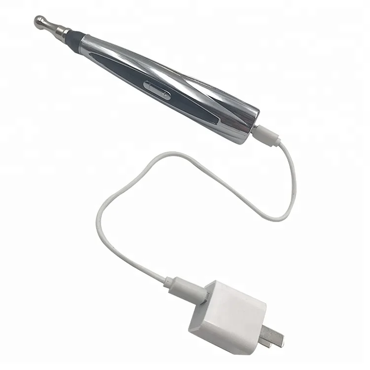 Updated laser therapy bio feedback electro acupuncture device with mushroom shape massager head