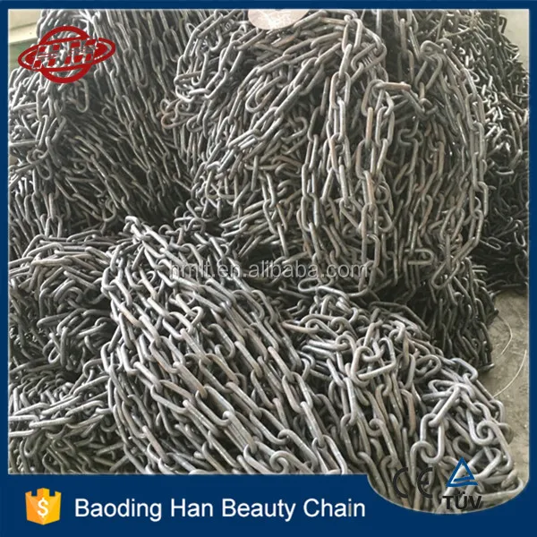 13x80mm Q235 self color ms g43 lashing chain with drum polish