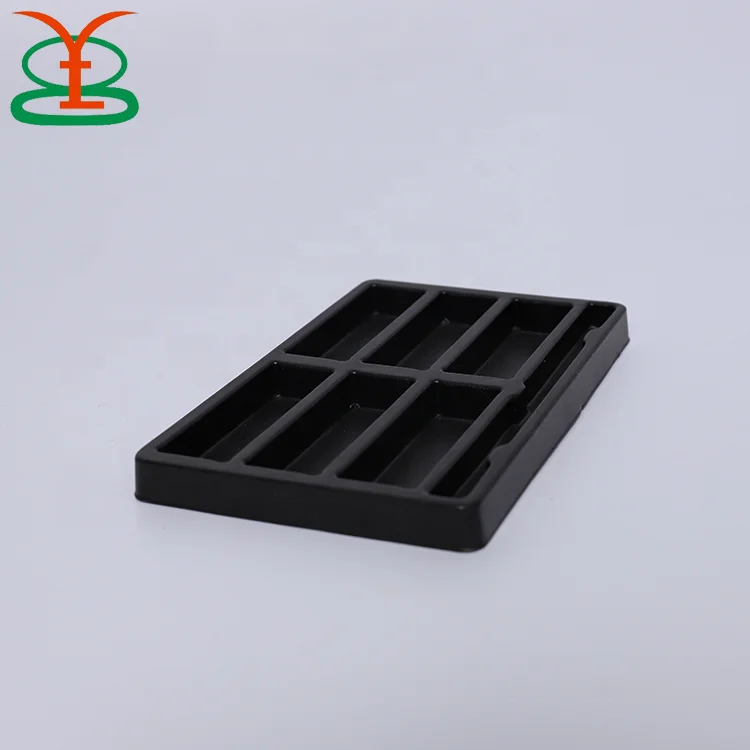 Durable PP Rectangle Customized PP PET PVC Storage Tray for Electronic Blister Packaging, Food Safe Stackable