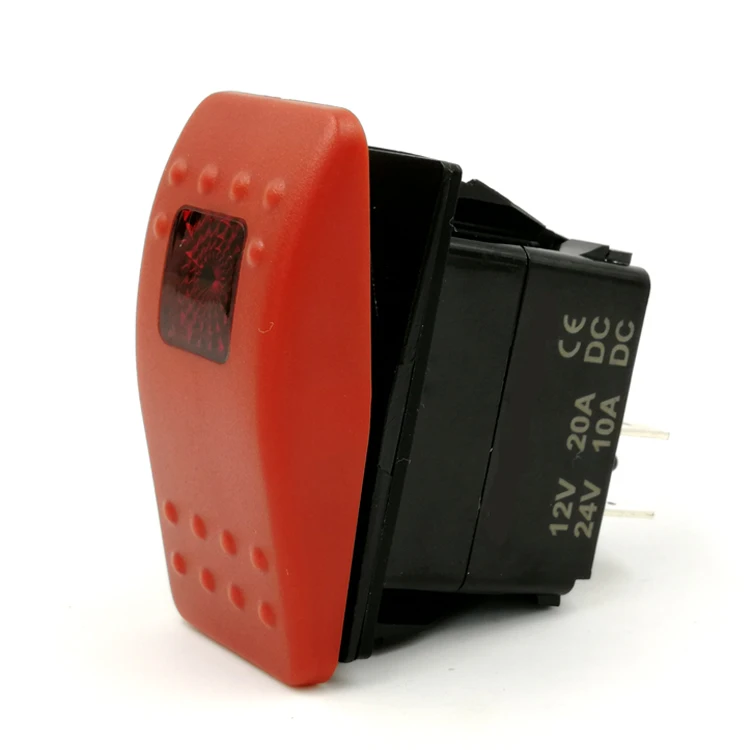 Universal 12V/24V LED Rocker Switch with Multi Protection  Ideal for Bus, Boat & Marine Applications