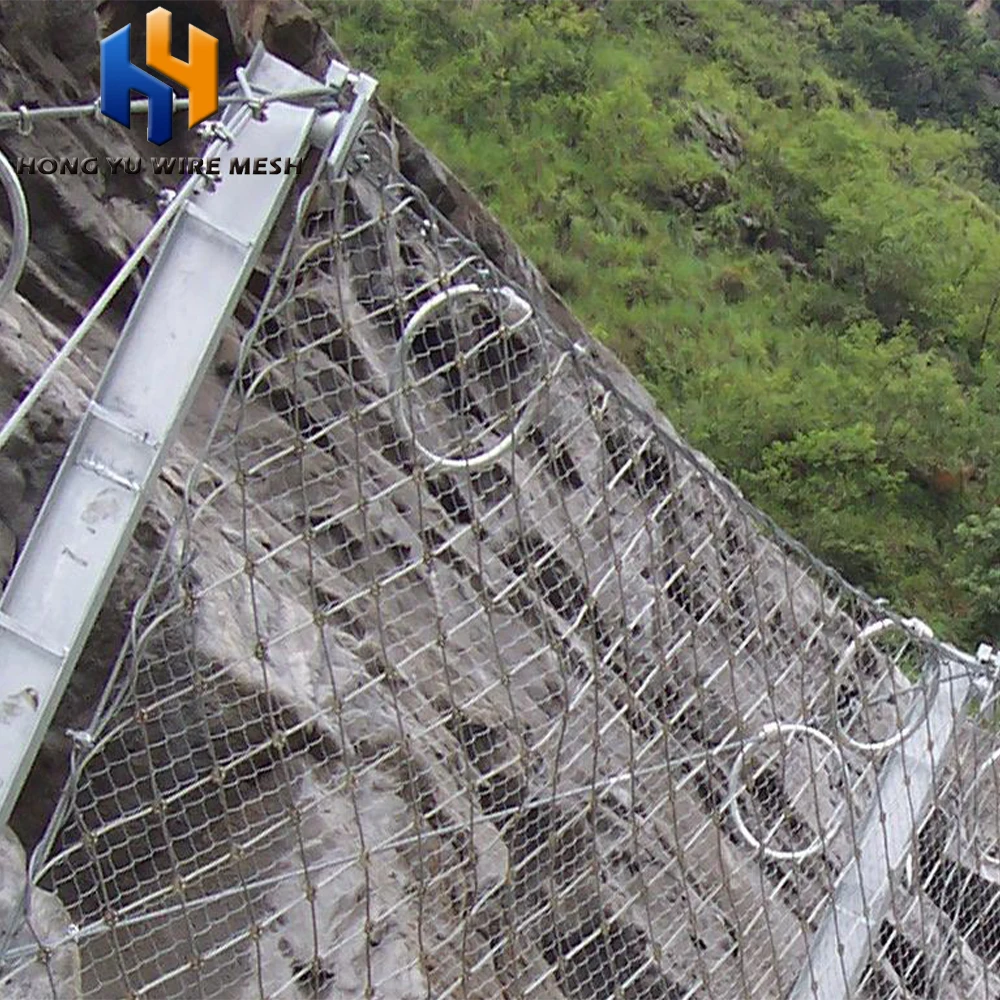 High quality  SNS flexible rockfall netting system in fishing net from China supplier