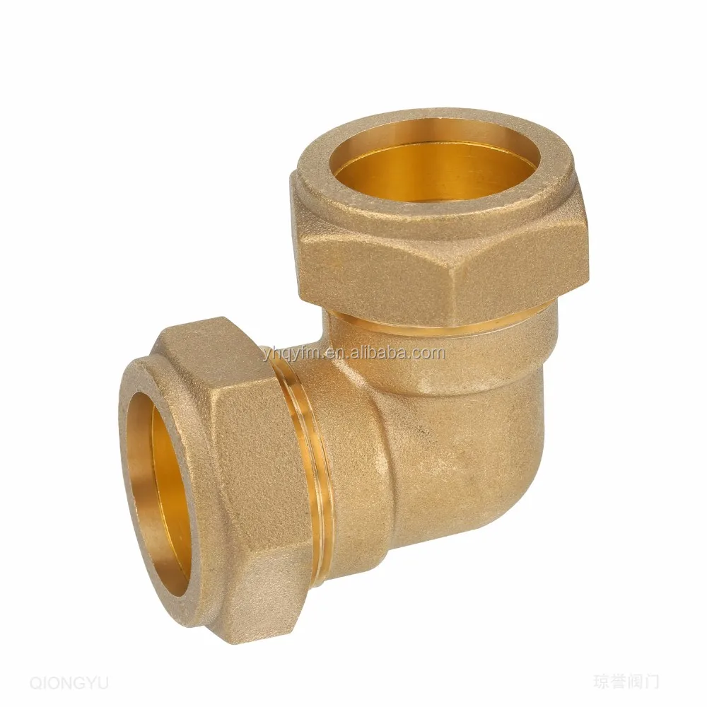 90 degree pipe  Compression Fittings Brass elbow fitting