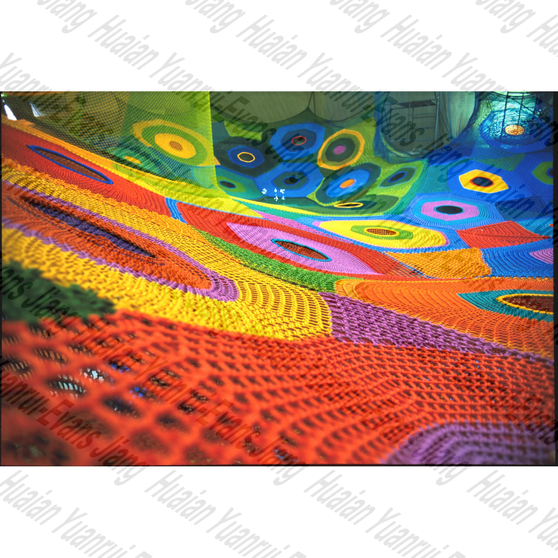 
Hot Sale Steel Frame Climbing Nets Kids Children Crochet Playgrounds nylon Rope net 
