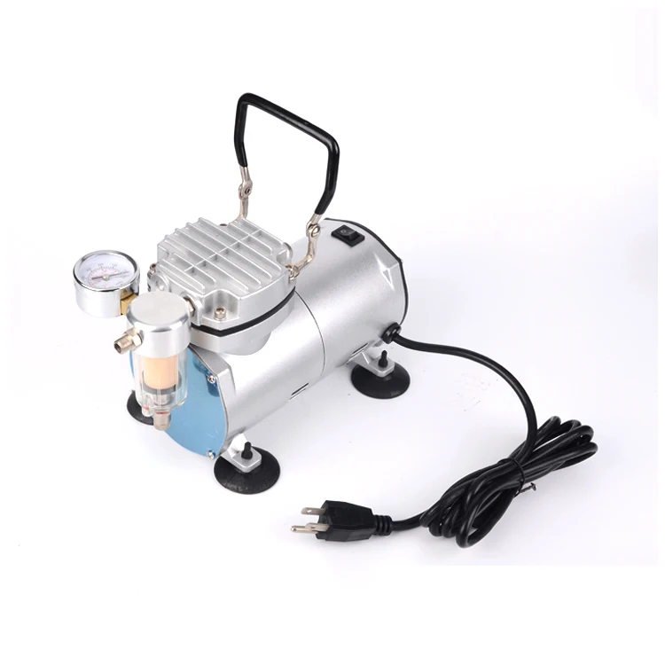 Portable piston Airbrush  pump 1/6HP 220v ac micro electric portable air compressor pump for painting