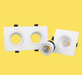 
Adjustable led light housing MR16 GU10 recessed ceiling light fitting downlight frame 