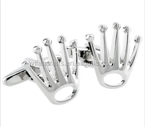 Cufflinks 1Pair Silver Design Fashion Shirt Men Party Wedding Men Gift Crown