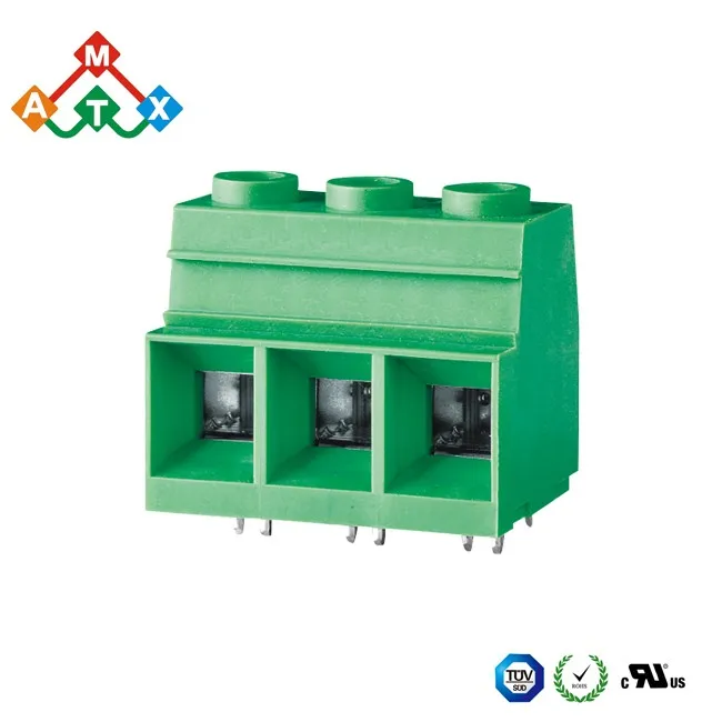 5.0mm DEGSON 103 green rising clamp terminal blocks