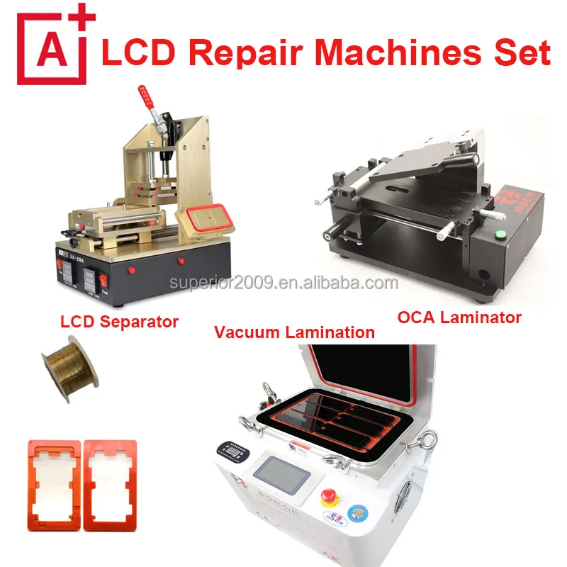 
LCD Vacuum OCA Lamination Machine AK All in one Bubble Remover Machine for Max 12inch Screen lcd repair disassemble machine set 