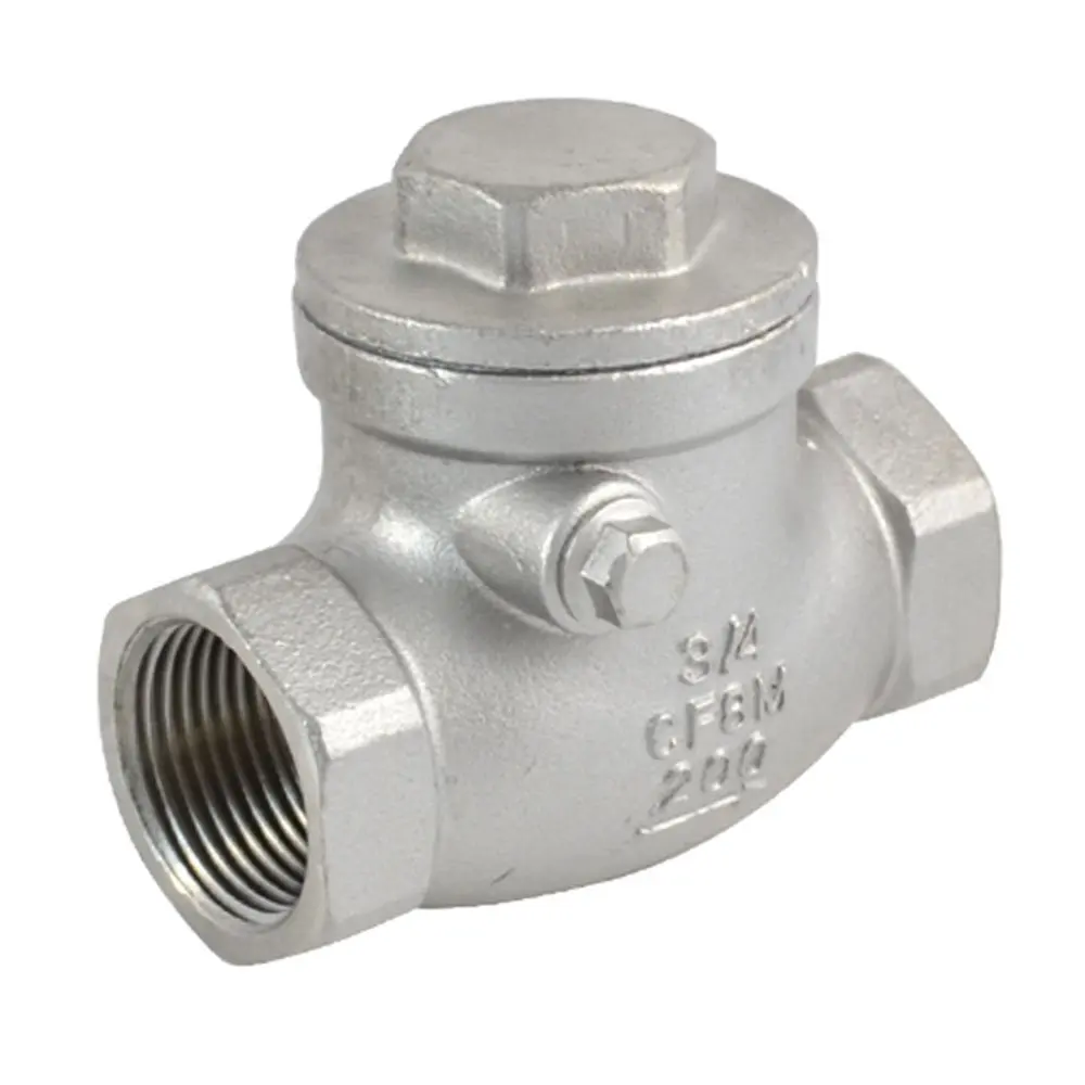 
Stainless Steel NPT Swing Check Valve One Way for Hydraulic Water Flow Control 