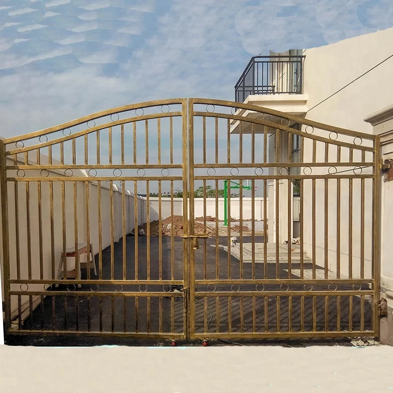 China supplier cheap wrought iron main gate designs home high quality sliding gate for sale