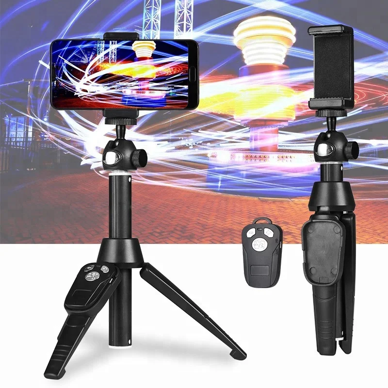 Portable 100cm Universal Selfie Stick Tripod with Wireless Remote, Extendable Mini   Handheld Monopod 360 degree Live