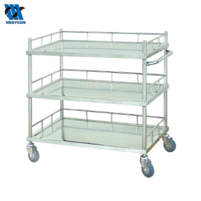 Medical stainless steel trolley hospital food trolleys
