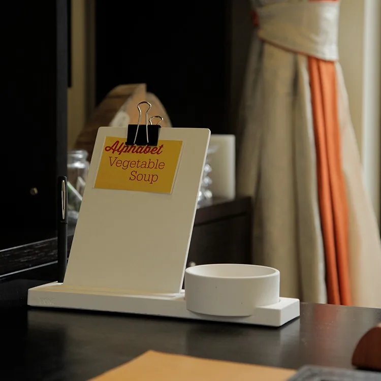 Original Design Multifunctional Concrete Office Supplies Calendar And Cell Phone Stands And Pen Holders For Office Home School