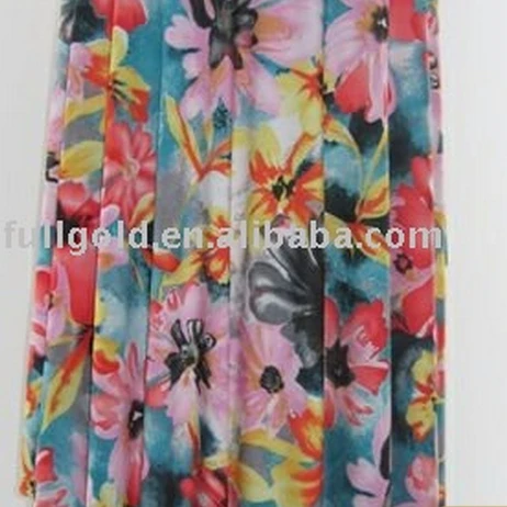 Hejin Manufacturer Custom OEM Breathable Plain Stretch Woven Chiffon Print Floral Silk Georgette Jersey Fabric for Clothing