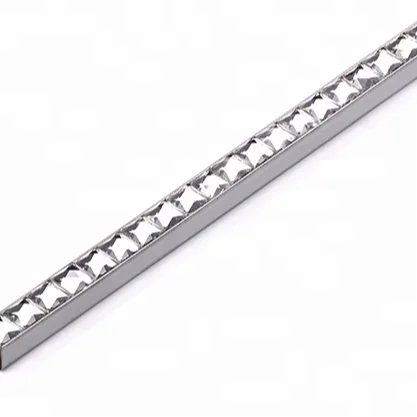 Foshan JECA Luxury Stainless Steel Tile Trims For Bathroom And Kitchen Decoration Easy Installation 304 Metal Tile Profiles