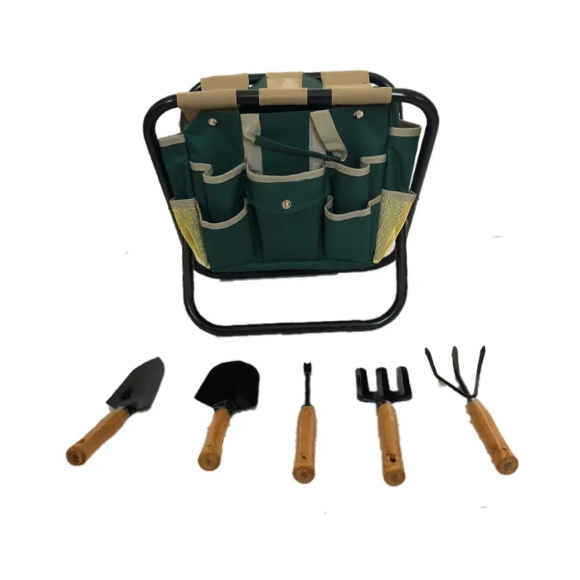 Polyester Handle Auto DIY 7PCS Garden Tool Bag Set Case Kits